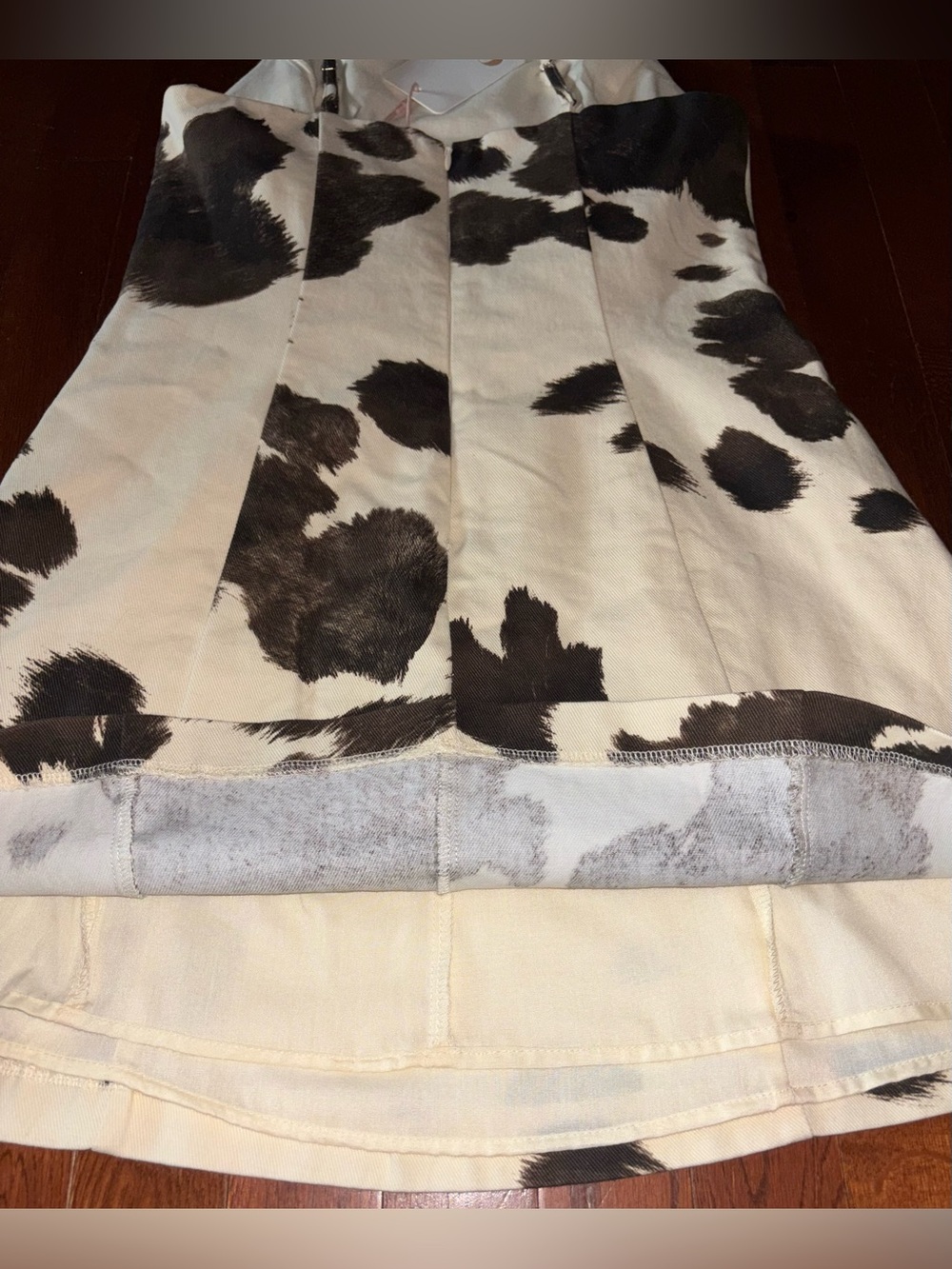 GB Gianni Bini Animal Print Cow Mini Dress Small NWT - Picture 6 of 6